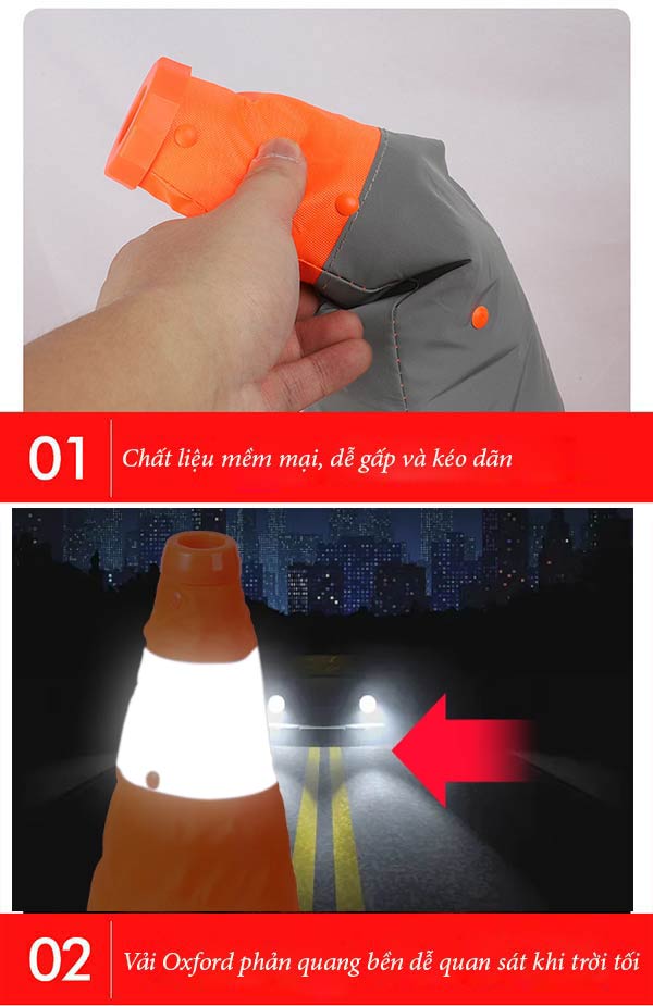 Chi tiết đặc điểm cọc tiêu xếp gọn