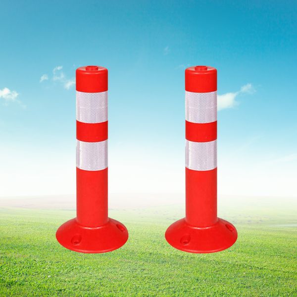 Cọc cảnh báo giao thông hình trụ bằng nhựa PU 45cm