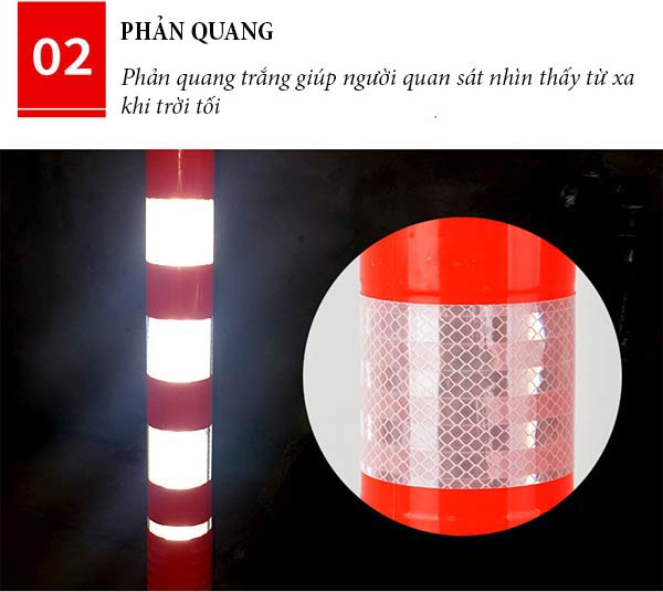 Đặc điểm cọc tiêu nhựa dẻo 75cm của Hành Tinh Xanh