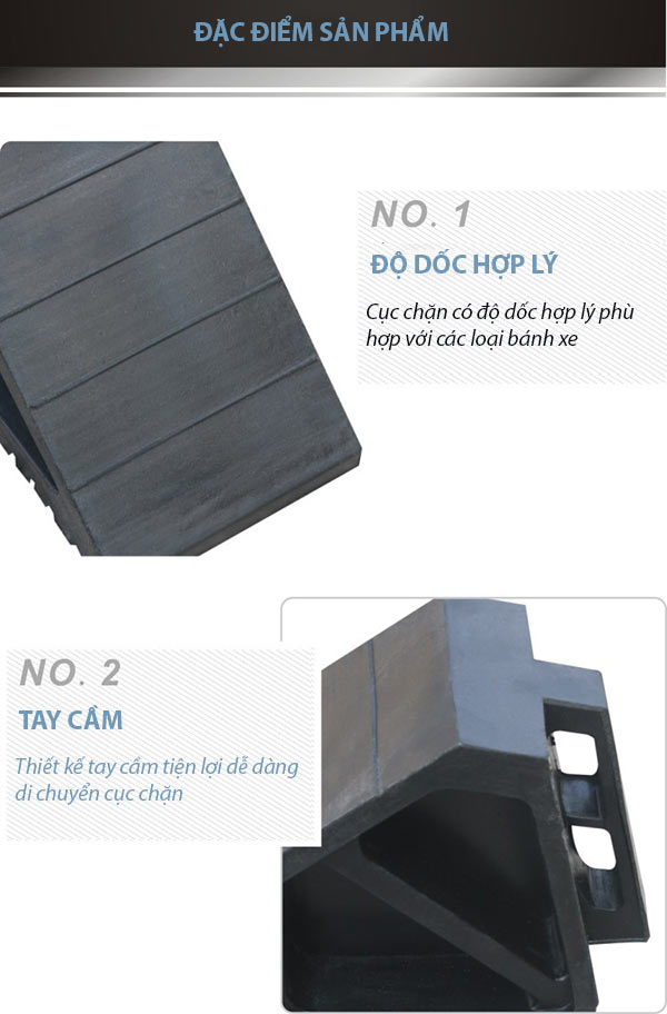 Khám phá đặc điểm, cấu tạo cục chặn lùi bánh xe