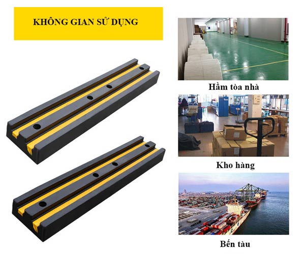 Mẫu đệm cao su bảo vệ tường sử dụng ở nhiều không gian