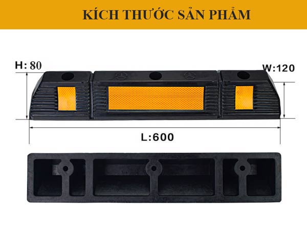 Kích thước thanh chặn lùi sau xe ô tô