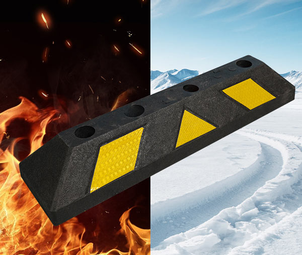 Với chất liệu cao cấp, cục chặn lùi bánh xe chịu được tác động nhiệt độ tốt