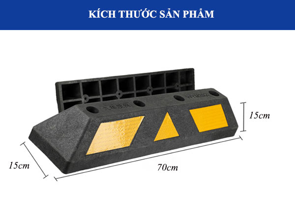 Chi tiết kích thước thanh chặn lùi sau xe