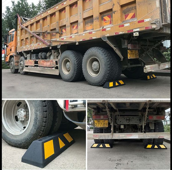 Cục chặn bánh xe phù hợp cả với xe tải lớn