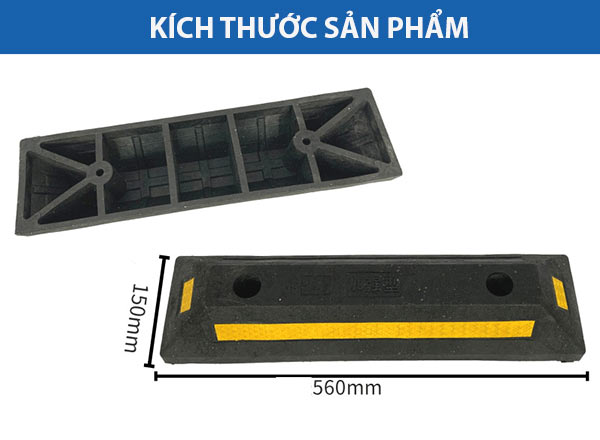 Kích thước cục chặn bánh xe