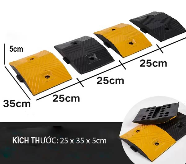Kích thước gờ giảm tốc xe ô tô hàng loại 1