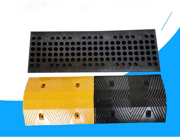 Mặt trước và sau của gờ giảm tốc tầng hầm, đường bộ