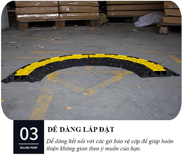 Chi tiết đặc điểm của gờ giảm tốc lắp góc