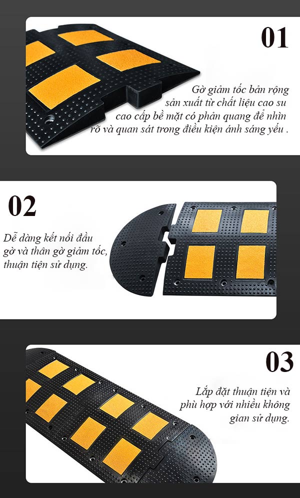 Các đặc điểm thiết kế của mẫu gờ giảm tốc thông minh