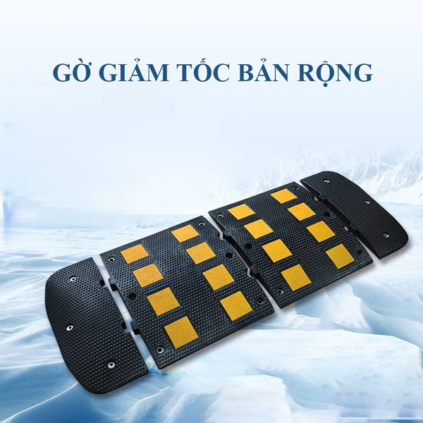 Mẫu gờ giảm tốc bản rộng phù hợp với xe hơi, ô tô, xe máy, xe tải