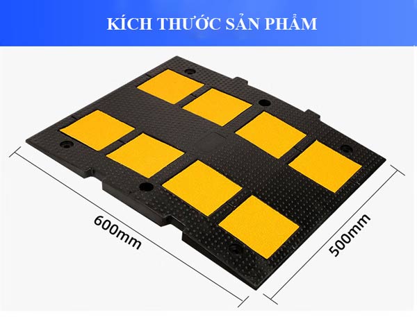 Kích thước tấm gồ giảm tốc