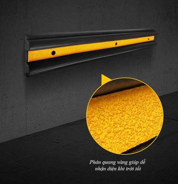 Màu vàng phản quang giúp dễ nhận diện khi trời tối