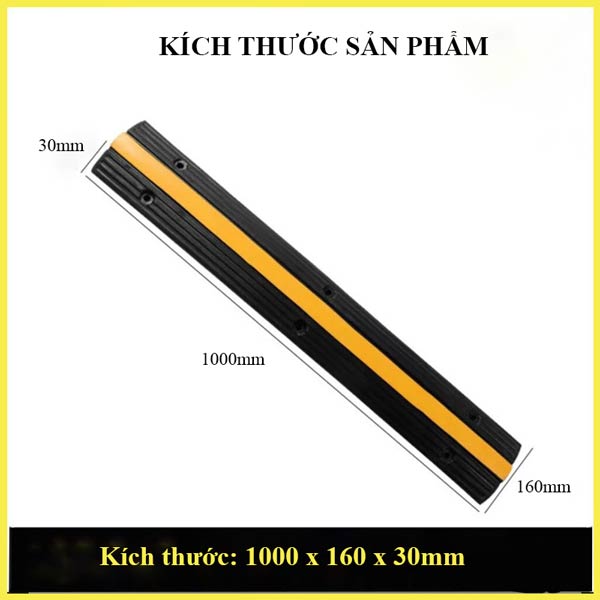 Tham khảo kích thước thanh cao su giảm lực va đập