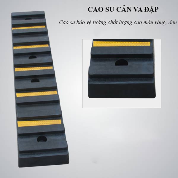 Thiết kế phản quang trên thanh cao su chịu va đập