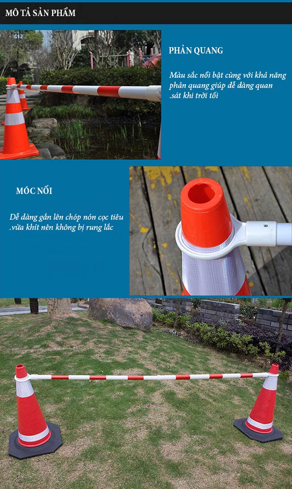 Đặc điểm của thanh nối cọc giao thông bằng nhựa