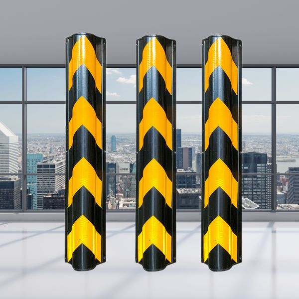 Ốp cột tròn phản quang bằng cao su 80cm