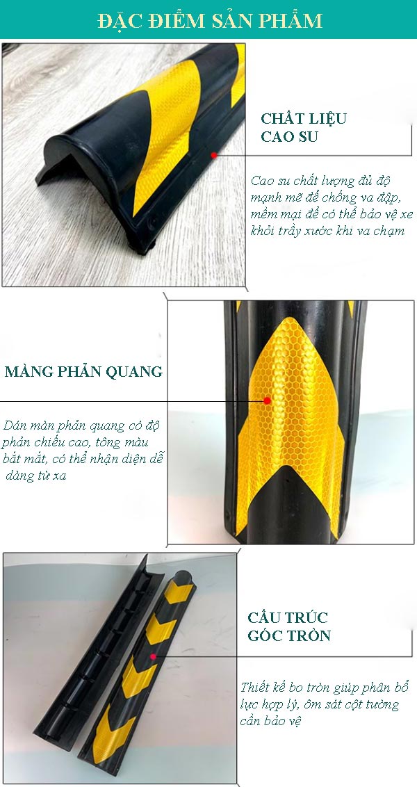 Chi tiết đăc điểm thiết kế ốp cột phản quang 80cm