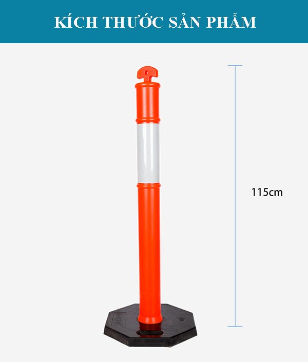 Tham khảo nhanh kích thước cọc tiêu trụ tròn cảnh báo