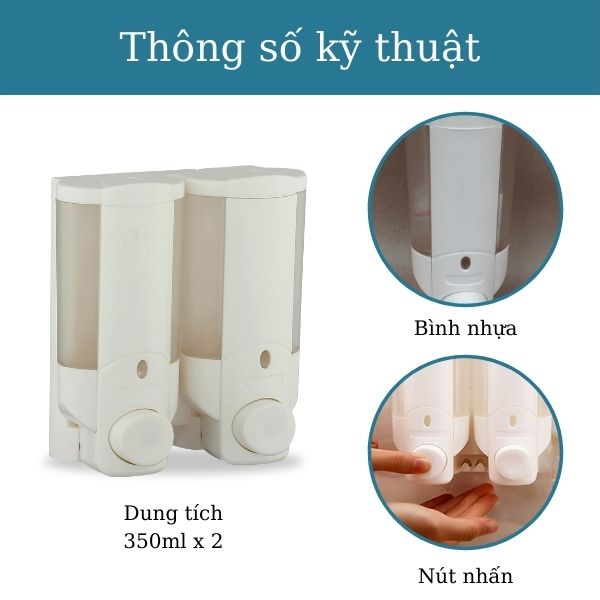 Thông số kỹ thuật của bình đựng nước rửa tay treo tường