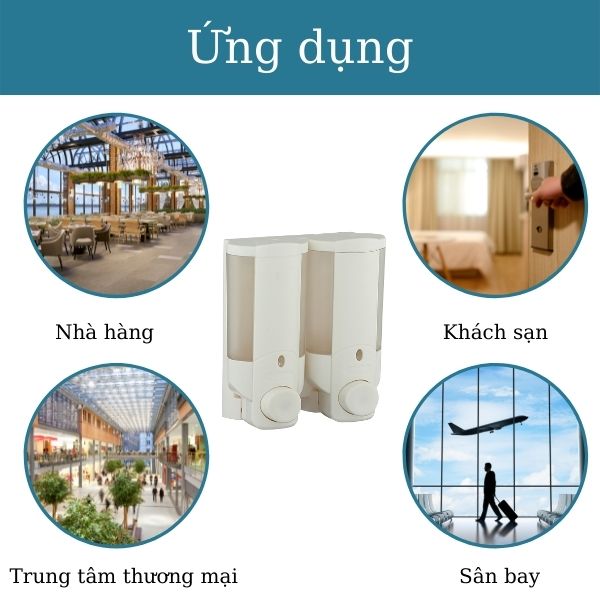 Bình đựng nước rửa tay dùng tại khách sạn, nhà hàng,...