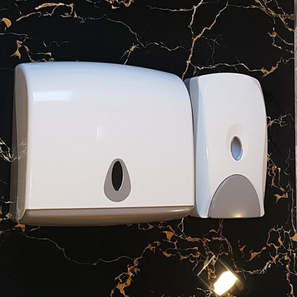 Hình ảnh thực tế của hộp đựng nước rửa tay thông minh