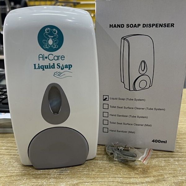 Hình ảnh thực tế của hộp đựng nước rửa tay thông minh