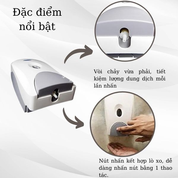 Đặc điểm nổi bật của hộp đựng nước rửa tay gắn tường
