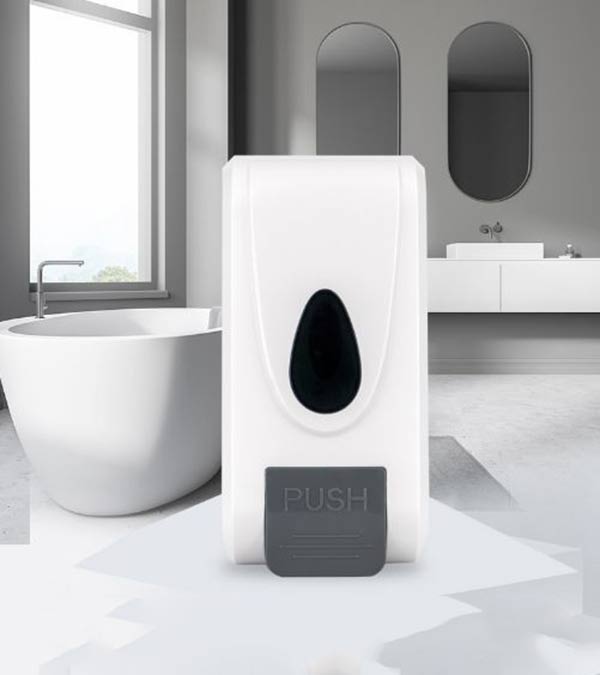 Mẫu bình để nước rửa tay gắn tường bằng nhựa dung tích 1l