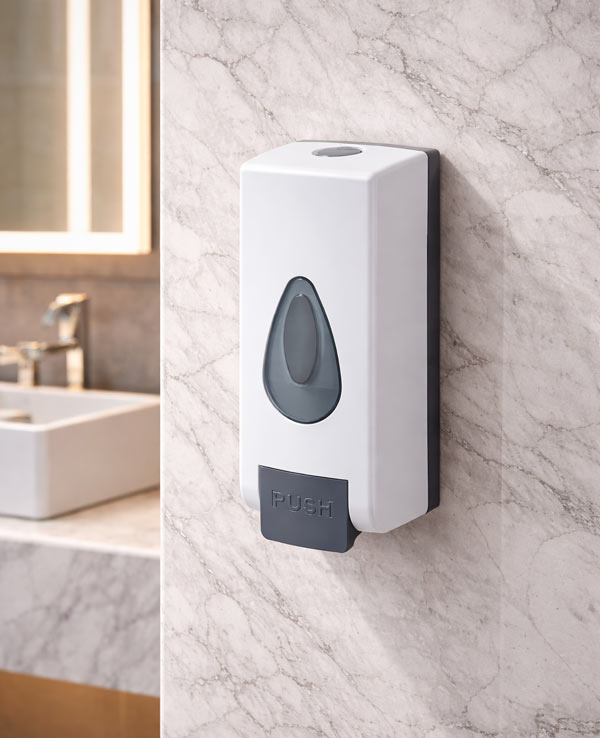 Bình nhựa 600ml đựng nước rửa tay gắn tường