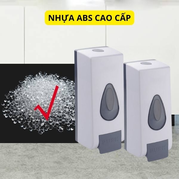 Bình nhựa 600ml đựng nước rửa tay gắn tường