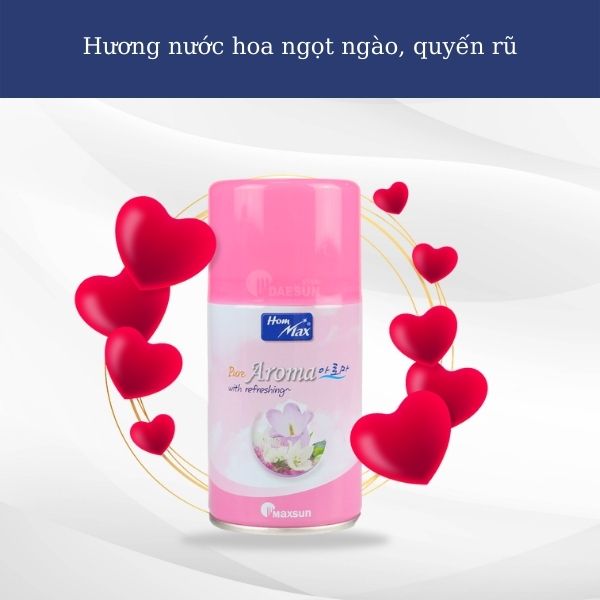 Nước hoa xịt phòng đem lại hương thơm quyến rũ, ngọt ngào