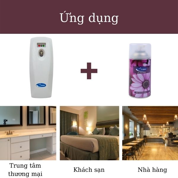 Ứng dụng của bình xịt thơm phòng nhập khẩu
