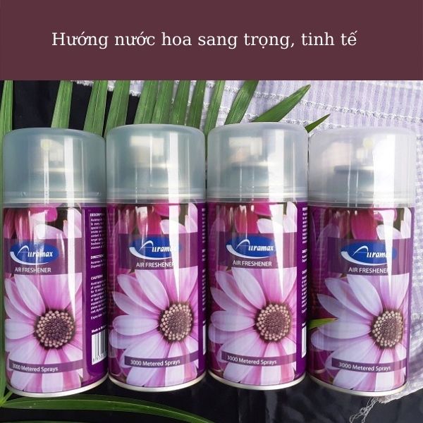 Bình xịt thơm với đa dạng mùi đem lại không gian thơm ngát, dễ chịu