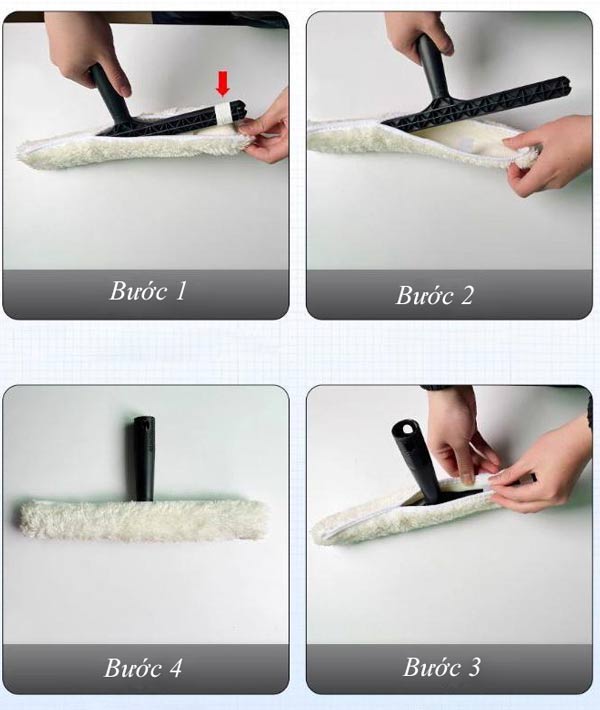 Bộ bông lau kính 35cm