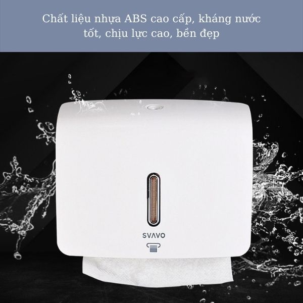 Hộp đựng giấy lau tay làm từ nhựa ABS cao cấp, kháng nước tốt