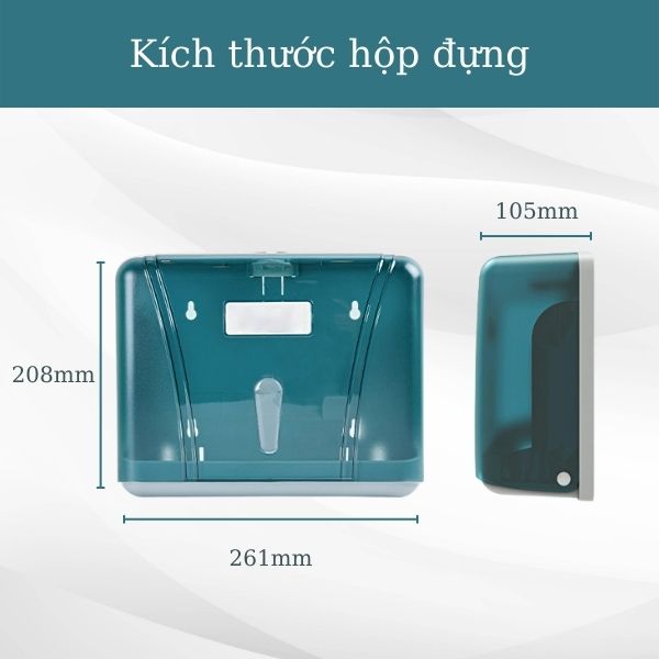 Chi tiết kích thước hộp đựng giấy lau tay