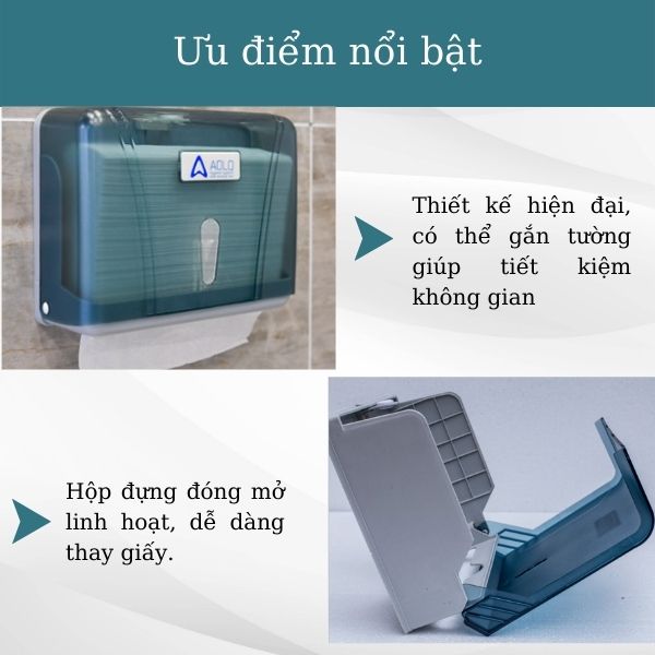 Ưu điểm hộp đựng giấy vệ sinh đa năng