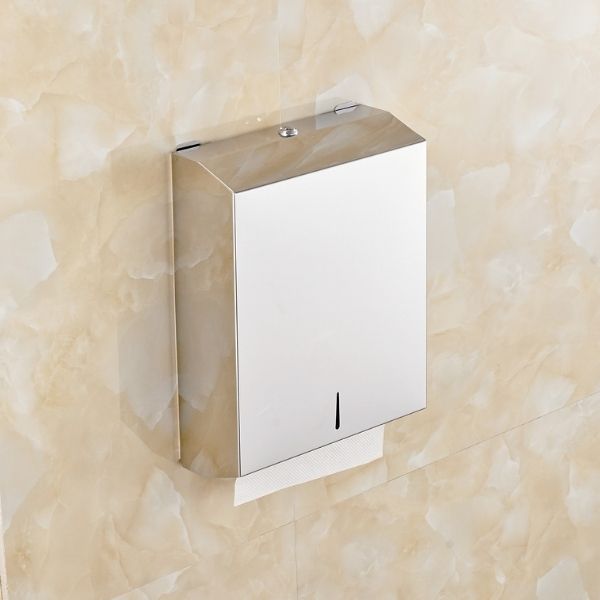 Hình ảnh thực tế hộp đựng giấy lau tay gắn tường