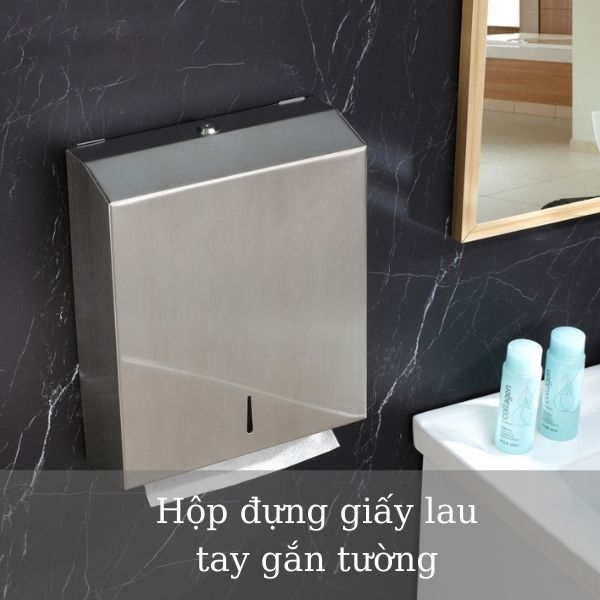 Hộp đựng giấy vệ sinh treo tường inox cao cấp, chất lượng