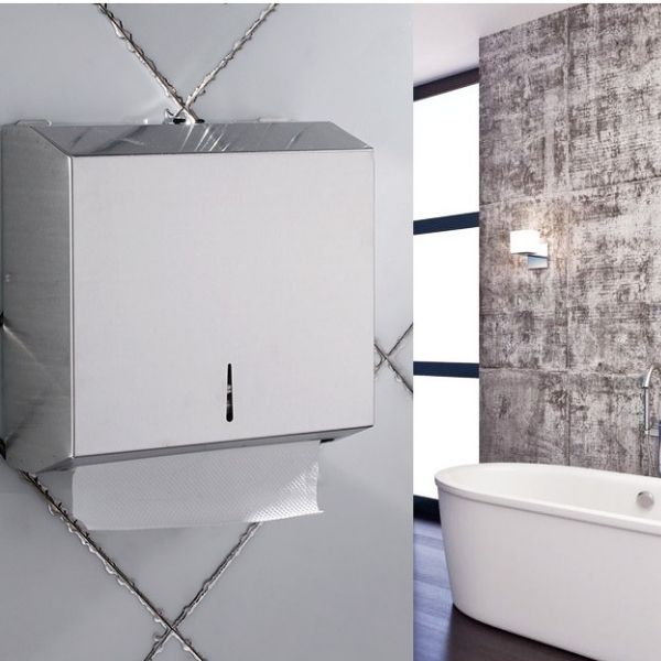 Hình ảnh thực tế hộp đựng giấy lau tay inox