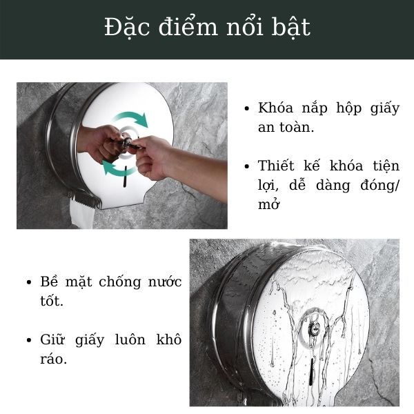 Thiết kế khóa an toàn tránh tình trạng hao hụt giấy