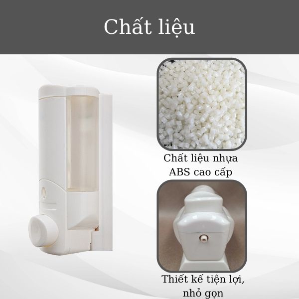 Bình đựng nước rửa tay dung tích 220 ml làm từ nhựa ABS cao cấp