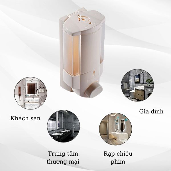 Hộp đựng dung dịch rửa tay sử dụng tại các khách sạn, nhà hàng, trường học,...