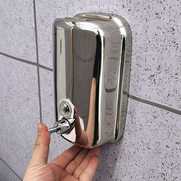 Hình ảnh thực tế hộp đựng nước rửa tay inox