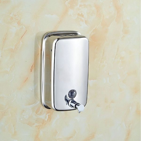 Hình ảnh thực tế hộp đựng nước rửa tay inox