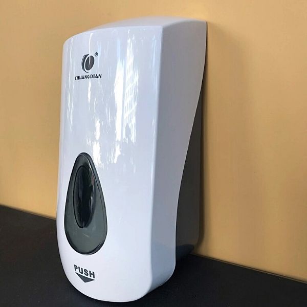 Hình ảnh thực tế hộp đựng nước rửa tay treo tường