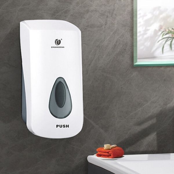 Hình ảnh thực tế hộp đựng nước rửa tay treo tường