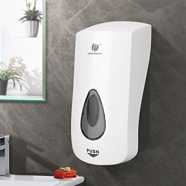 Hình ảnh thực tế hộp đựng nước rửa tay treo tường