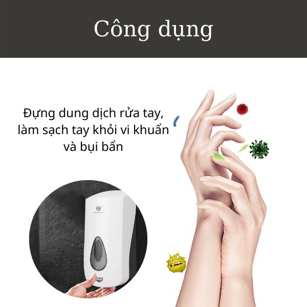 Công dụng của hộp đựng nước rửa tay gắn tường